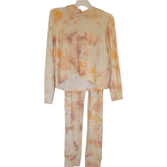 NWOT Cozy-Knit Tie-Dye Twist-Hem Pullover Hoodie & Jogger Leggings… - Picture 11 of 15
